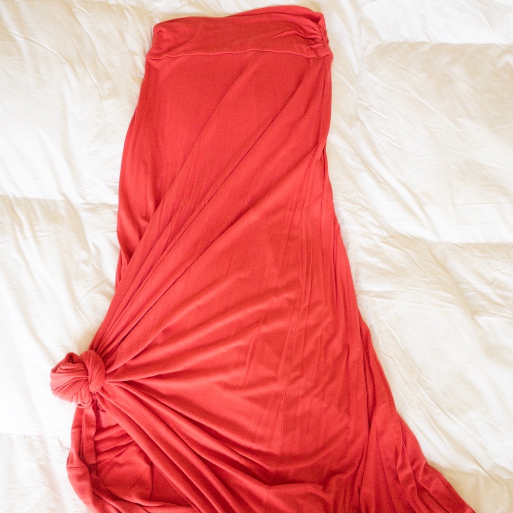 Maxi pink skirt- wet seal